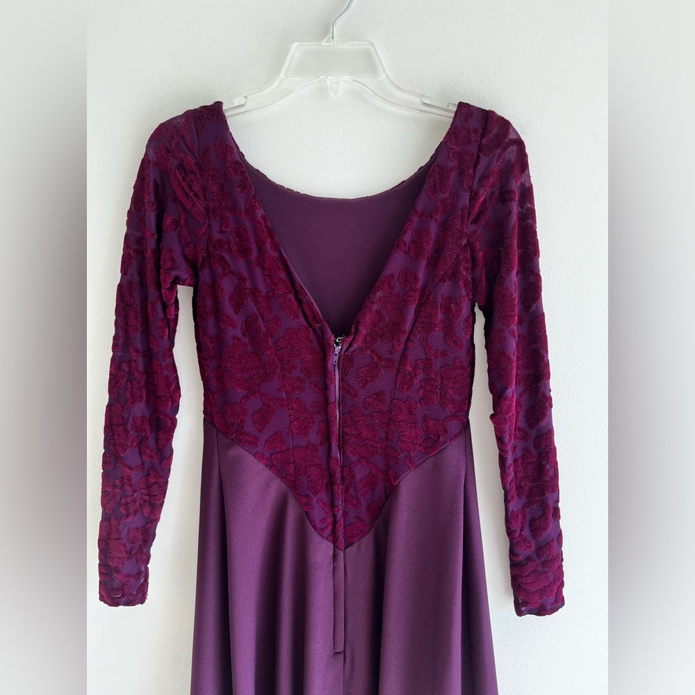 Vintage 1990s Alfred Angelo Wedding and Christmas Party Dress Long Sleeve A Line